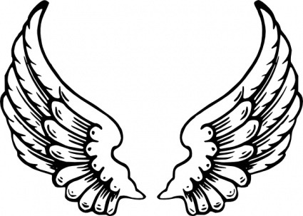 baby_black_simple_small_outline_drawing_white_cartoon_heart_eagle_angel_wing_free_line_draw_wings_hearts_logo_coloring_angle_tattoo_pages_designs_drawings_angels_tattoos_sketches